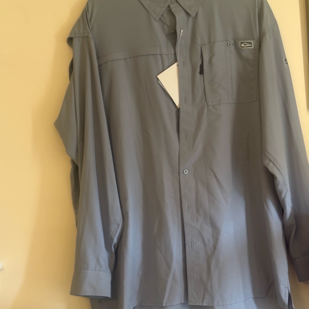 Drake Gray Long Sleeve Shirt